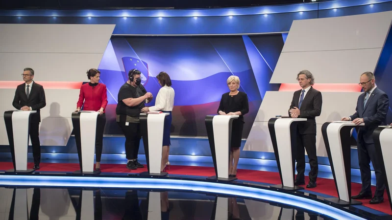 Fotografija: Na glavno predvolilno debato, v kateri bi se pojavil tudi predsednik SDS Janez Janša, še čakamo. FOTO: Jure Eržen/Delo
