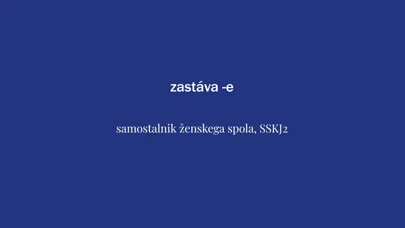 Fotografija: Beseda tedna je zastava. FOTO: Delo
