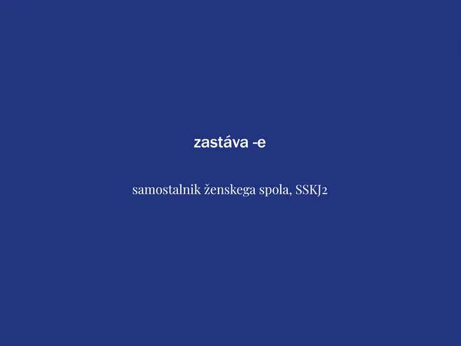 Beseda tedna je zastava. FOTO: Delo
