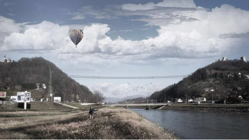 Fotografija: Za turistično brv ali viseči most ima celjska občina že pravnomočno gradbeno dovoljenje. FOTO: arhiv občine Celje