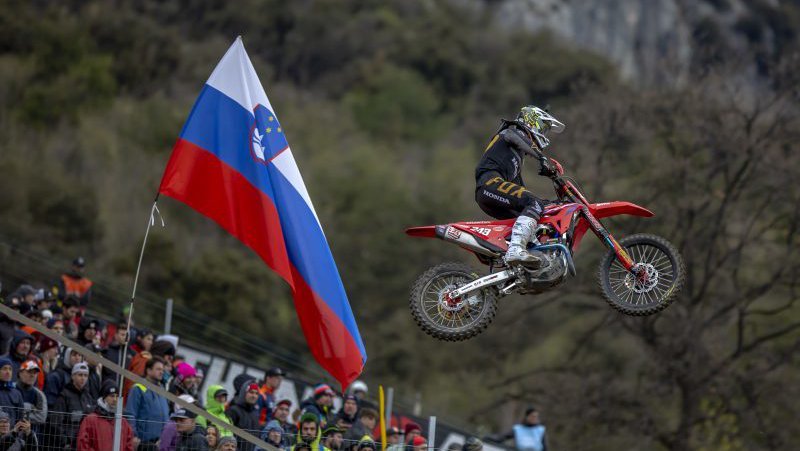 Fotografija: Številni slovenski navijači so dali krila Timu Gajserju. FOTO: Honda Racing
