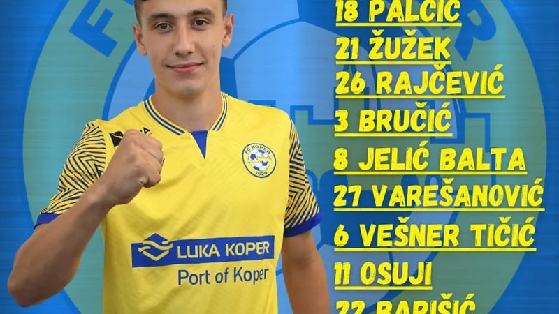 Fotografija: Luka Vešner Tičić si želi le še šampionske gole. Foto FC Koper/Facebook