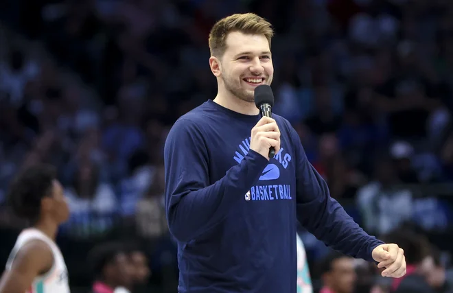 Luka Dončić se je že v prvem delu svoje kariere v ligi NBA prebil med najboljše Evropejce vseh časov. FOTO: Kevin Jairaj/Usa Today Sports
