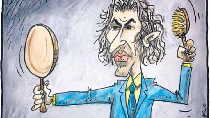 Zrcalce, zrcalce, v roki, povej. KARIKATURA: Marko Kočevar