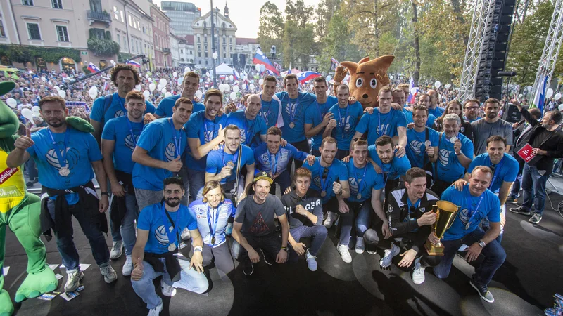 Fotografija: Za evropske podprvake bo letošnji odbojkarski vrhunec bosta poleti liga narodov in svetovno prvesntvo. FOTO: Voranc Vogel/Delo
