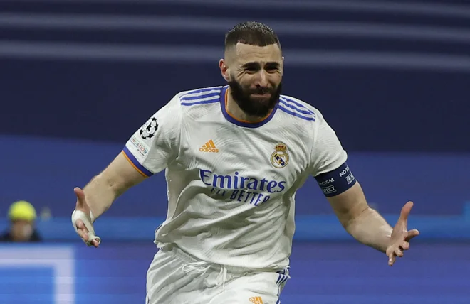 Karim Benzema je bil vnovičen rešitelj Reala. FOTO: Juan Medina/Reuters
