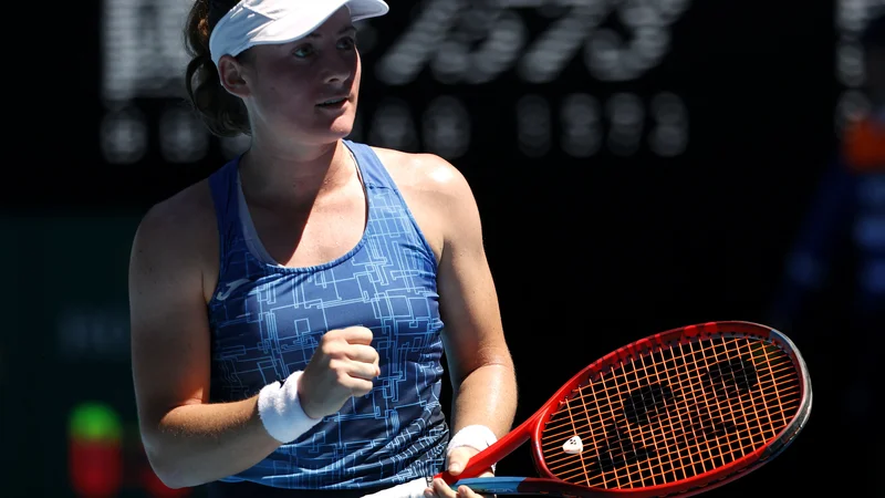 Tamara Zidanšek je v dveh nizih ugnala Hrvatico Petro Martić. FOTO: Asanka Brendon Ratnayake/Reuters
