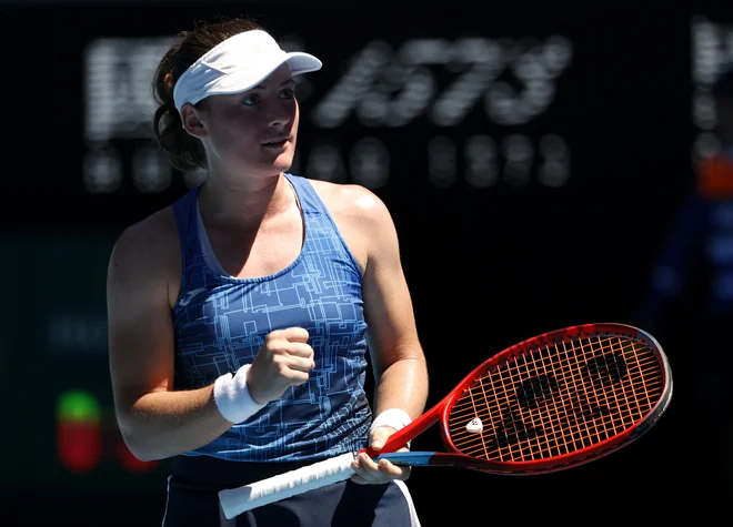 Tamara Zidanšek je v dveh nizih ugnala Hrvatico Petro Martić. FOTO: Asanka Brendon Ratnayake/Reuters
