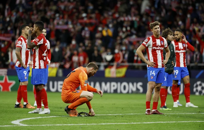 Jan Oblak je dobro opravil svoje delo v vratih Atletica, razočaranje v taboru domačih je bilo veliko. FOTO: Susana Vera/Reuters
