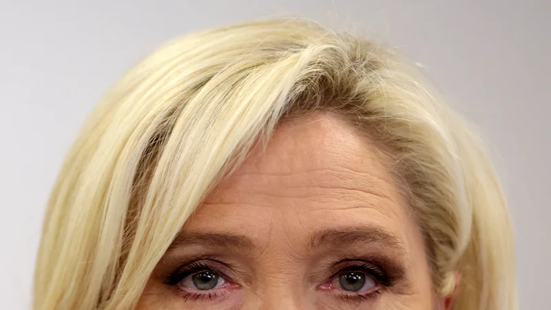 Fotografija: Marine Le Pen bi predrugačila EU v povezavo narodov. FOTO: Sarah Meyssonnier/Reuters