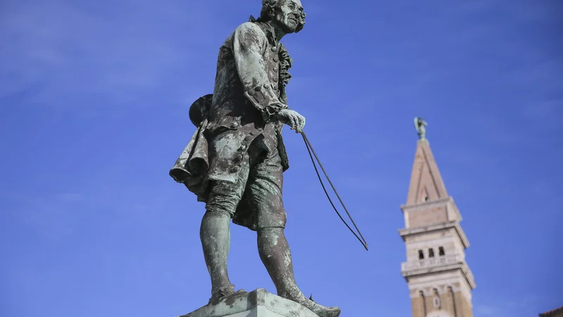 Giuseppe Tartini, stražar glavnega piranskega trga. Foto Jože Suhadolnik