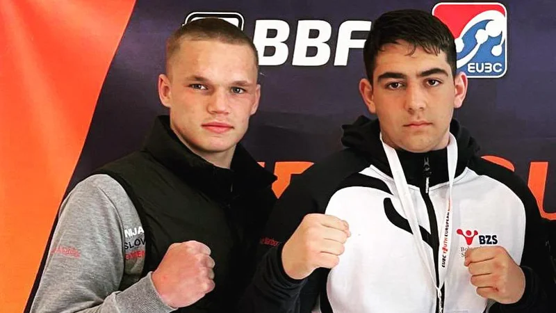 Luka Rašić in Djelon Januzaj sta branila slovenske barve na mladinskem evropskem prvenstvu v Sofiji. FOTO: BZS
