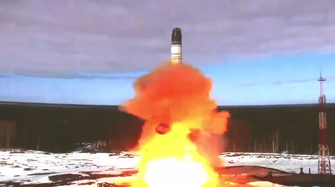 Raketa Sarmat. FOTO: Handout/AFP
