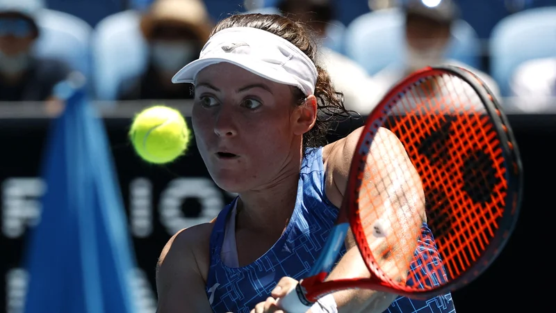 Fotografija: Tamara Zidanšek je na turnirju v Madridu storila korak naprej. FOTO: Asanka Brendon Ratnayake/Reuters