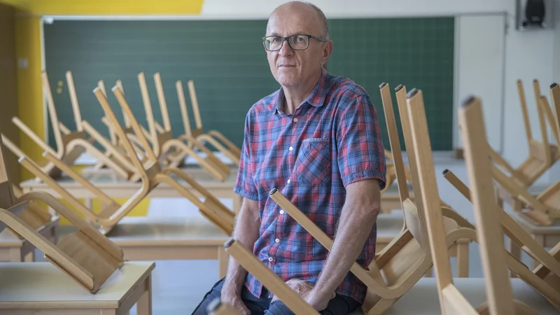 Fotografija: Gregor Pečan: »Na položaju ministra za šolstvo bi si želeli končno nekoga, ki prihaja iz šolstva.« FOTO: Leon Vidic/Delo