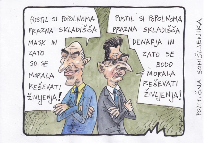 KARIKATURA: Marko Kočevar/Delo
