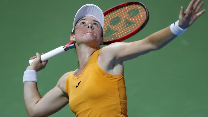 Tamara Zidanšek v obeh konkurencah v Madridu ne bo nadaljevala bojev. FOTO: Matej Družnik