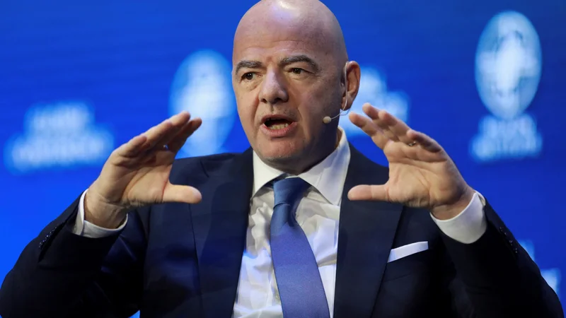 Fotografija: Svetovno nogometno zvezo vodi predsednik Gianni Infantino FOTO: David Swanson/Reuters