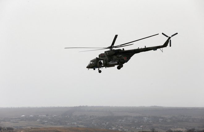 Helikopterji so priljubljni pri ruski vojski. FOTO: Alexander Ermochenko/Reuters

