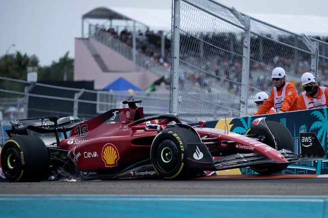 Charles Leclerc med prvim prostim treningom na jugovzhodni obali Združenih držav Amerike.&nbsp;FOTO:&nbsp;Brendan Smialowski/AFP
