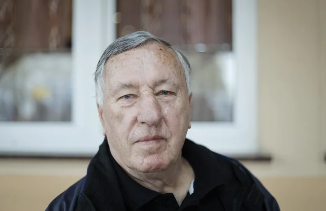 Anton Žabjek je sedem sezon branil za Olimpijo v 1. in 2. ligi SFRJ. Foto Jože Suhadolnik
