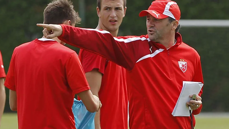 Fotografija: Slaviša Stojanović na treningu Crvene zvezde. FOTO: Novosti.rs