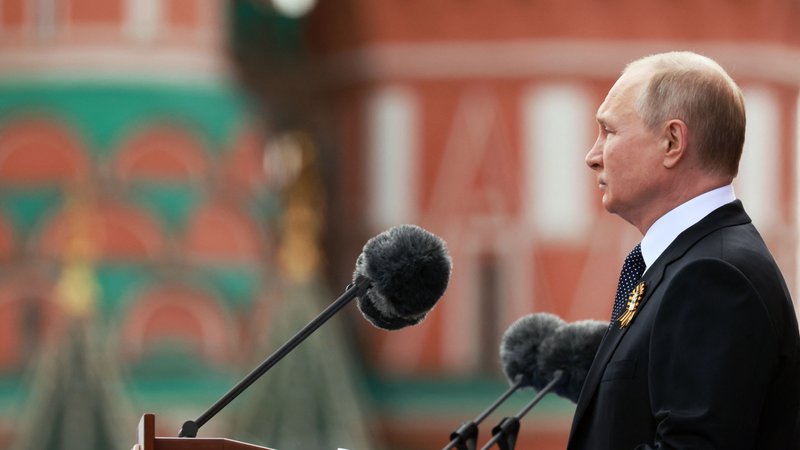 Fotografija: Vladimir Putin: To je bila pravočasna in edina pravilna odločitev. FOTO: Mikhail Metzel/AFP
