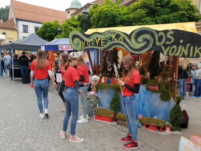 Vojniški otroci so bili danes Norvežani. FOTO: Špela Kuralt/Delo
