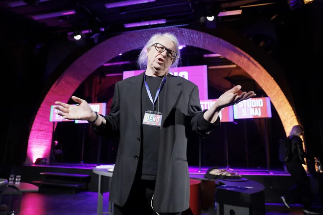 Marcel Štefančič ml. je tokrat vodil Studio 9. maj. FOTO: Jože Suhadolnik/Delo
