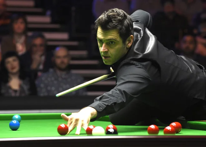 Ronnie O&#39;Sullivan je izenačil rekord s sedmimi naslovi svetovnega prvaka. FOTO:&nbsp;Rebecca Naden/Reuters
