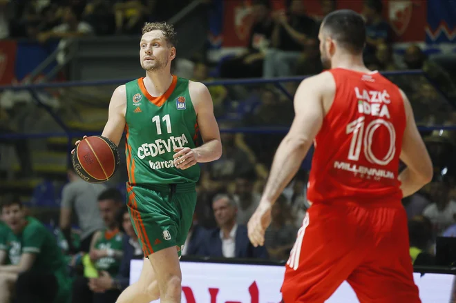 Jaka Blažič je bil najučinkovitejši v majici Cedevite Olimpije. Foto Ivica Veselinov/liga Aba
