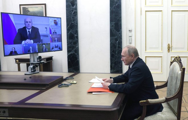 Ruski predsednik Putin. FOTO: Mikhail Metzel/Afp
