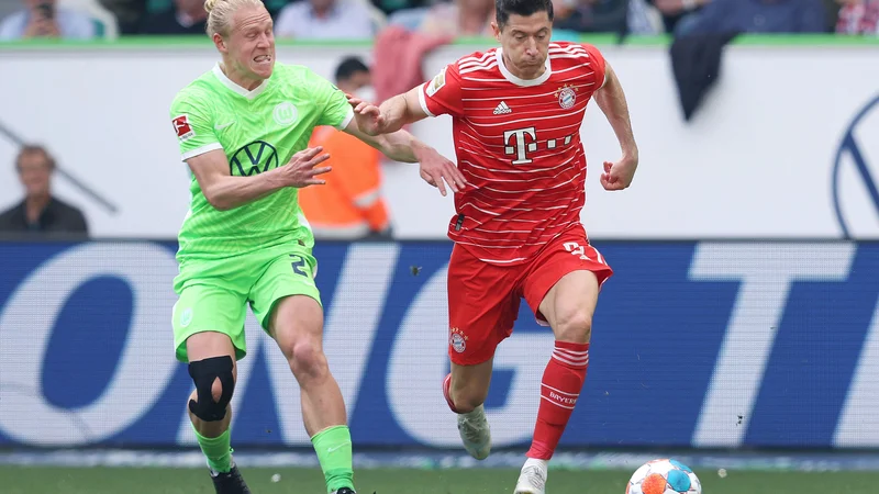 Fotografija: Robert Lewandowski je zadel tudi na zadnji tekmi. FOTO: Ronny Hartmann/AFP
