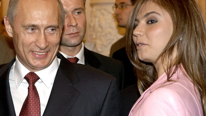 Fotografija: Ena redkih skupnih fotografij Vladimirja Putina in Aline Kabajeve FOTO: Reuters Connect