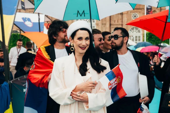 Ekscentrična glasbenica je vzbudila pozornost že takoj po zmagi na srbski Beoviziji. FOTO: Nathan Reinds/EBU
