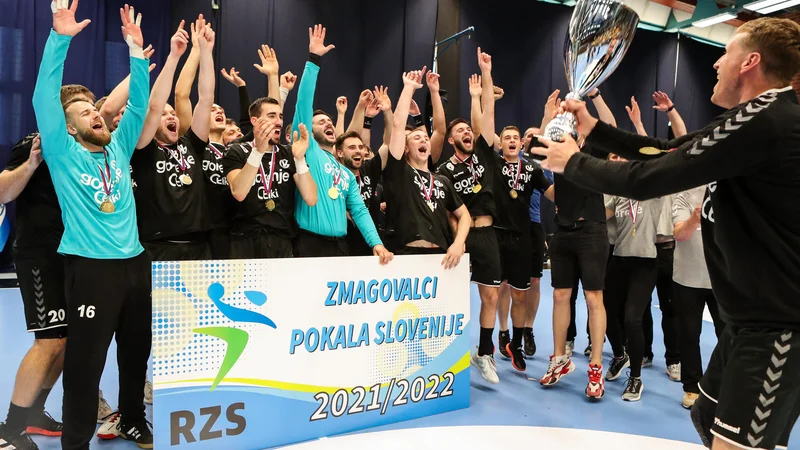 Fotografija: Gorenje se je tretjič veselilo osvojitve pokalne lovorike. FOTO: Jan Gregorc