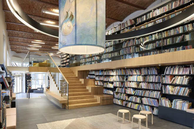 Knjižnica Damir Feigel - Narodna in študijska knjižnica, Waltritsch A+U I Architetti Urbanisti, FOTO: Marco Covi
