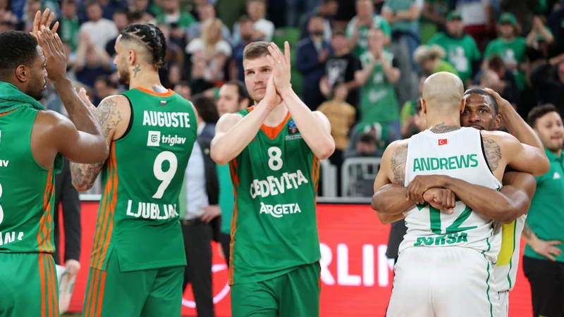 Fotografija: Košarkarji Cedevite Olimpije so si priborili 3. tekmo v Beogradu. Foto Cedevita Olimpija