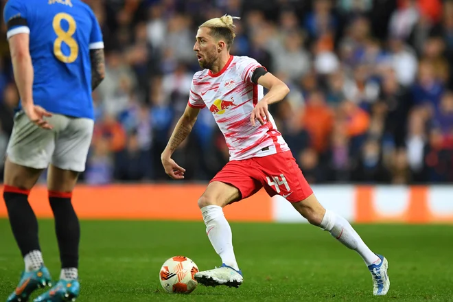 Kevin Kampl bo še naprej igral za Leipzig. FOTO: Andy Buchanan/AFP
