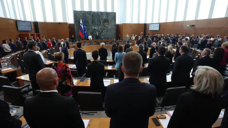 Fotografija: Poslanci se bodo danes sestali na prvi izredni seji. FOTO: Črt Piksi/Delo
