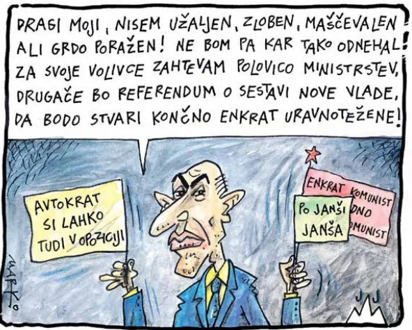 KARIKATURA: Marko Kočevar/Delo
