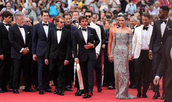 Ekipa filma Top Gun: Maverick. FOTO: Valery Hache AFP
