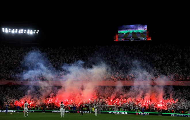 Navijači Nemcev so imeli razlog za veselje. FOTO: Susana Vera/Reuters
