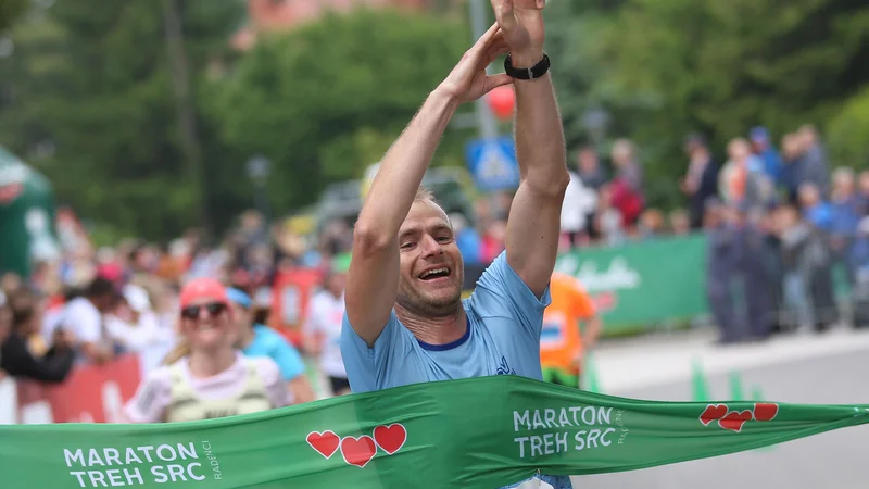Fotografija: Janez Mulej je v Radencih ubranil naslov državnega prvaka v maratonu. FOTO: Tadej Regent