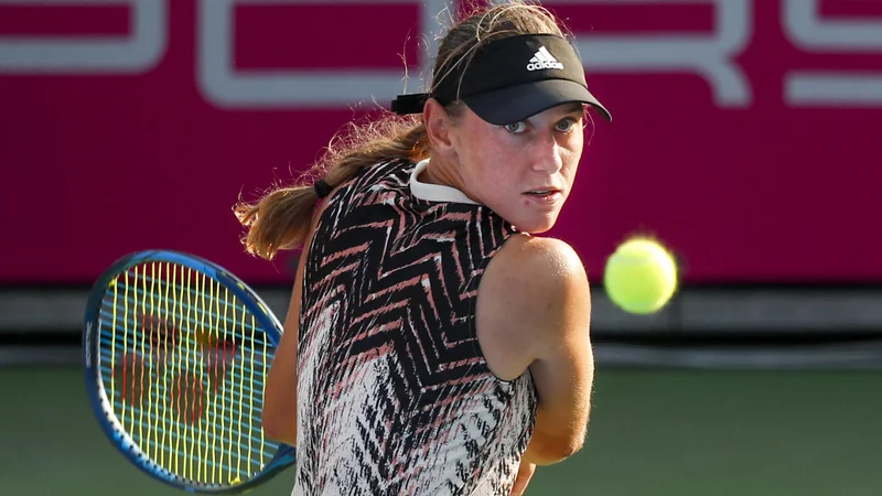 Fotografija: Kaja Juvan je bila blizu prvi zmagi na turnirjih WTA. FOTO: Matej Družnik