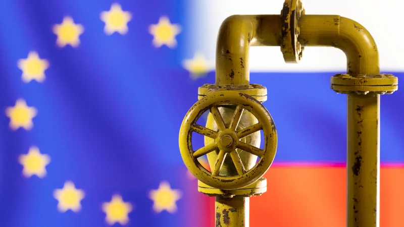 Fotografija: Embargo na ruski plin je za EU še večji tabu, saj bi lahko povzročil še več težav kot naftni embargo. FOTO: Dado Ruvic/Reuters