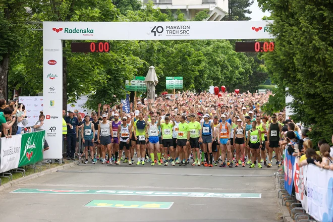 Štart Maratona treh src 2022. FOTO: Mediaspeed.net
