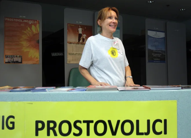 Prostovoljci se razdajajo tudi za onkološke bolnike. FOTO: Blaž Samec/Delo
