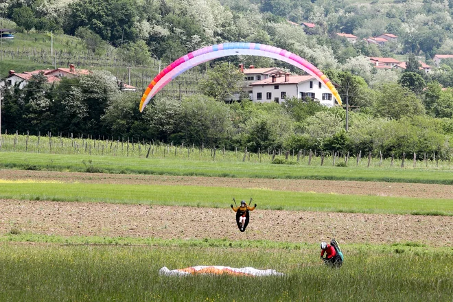 Pristanek ni bil nič kaj trd. FOTO: Marko Feist/Slovenske novice
