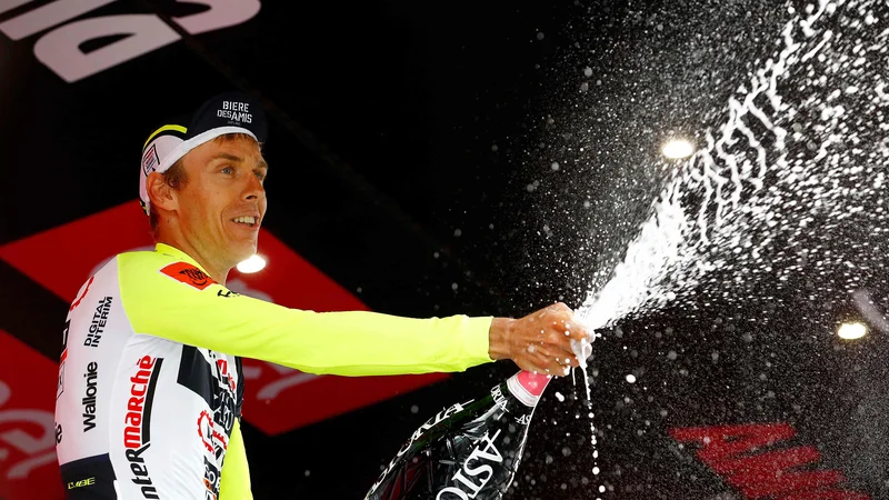 Fotografija: Jan Hirt je proslavil peto zmago v poklicni karieri. FOTO: Luca Bettini/AFP